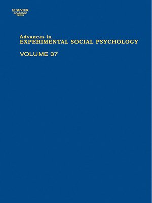 cover image of Advances in Experimental Social Psychology